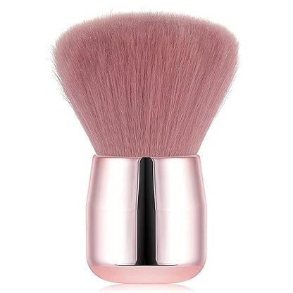 GV571 INOG Nail Art Dust Powder Remover Brush, Nail Art Dust Cleaner Brush, Soft Kabuki Cleaner Brush for Makeup(Pink)