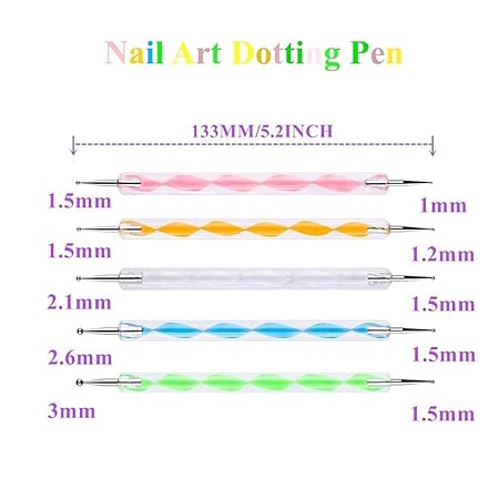 GV579 INOG Acrylic Nail Kit Nail Art Tool for Beginners and Professional, Nail Clipper, Fake Nail Tips, LED Nail Lamp, Polygel Brush, Nail File, Dotting tool, Nail Stickers For Nails Extension Kit