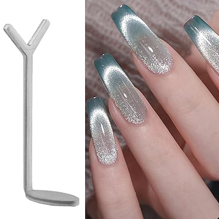 GV611 1PCS Nail Magnet Cat Eye Magnet Y Shape Cat Eye for Nail Art | Manicure Accessories for Salon at Home, Prosthesis Solution and Nail Polish for Beginners and Experts (Small)