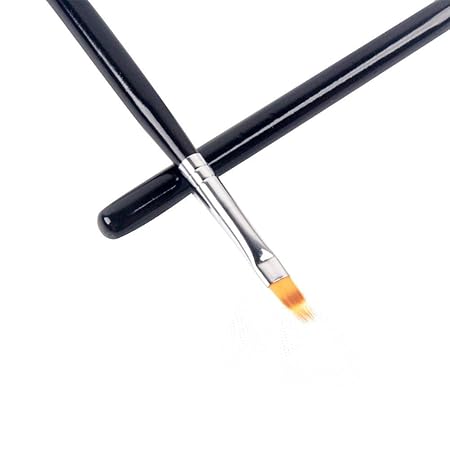 GV709 THR3E STROKES 2 Pc Nail Ombre Brush Pro Nail Art Tools, UV Gel Nail Art Painting Brush With Wood Handle