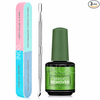 GV509 INOG Gel Nail Polish Remover, No Need for Foil, Quick & Easy Polish Remover In 3-5 Minutes, No Need Soaking Or Wrapping Doesn't Hurt Nails-15ml (Set of 3) (7in1 Filer+Peeler)