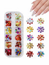GV1046 Fall Nail Art Stickers Maple Leaf Nail Art Glitter Set – 3D Autumn Nail Sequins Decoration Kit