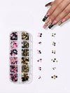 GV1052 Fall Nail Art Stickers Maple Leaf Nail Art Glitter Set – 3D Autumn Nail Sequins Decoration Kit