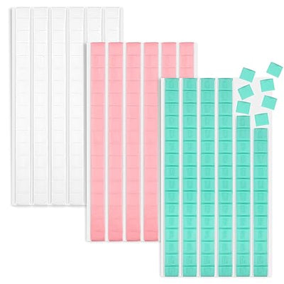 GV833 THR3E STROKES 288 Pcs Sticky Tack, Wall Safe Adhesive Museum Poster Putty, Removable and Reusable Mounting Putty for Hanging Pictures, Nail Art, Decoration Random Color