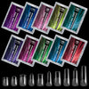 GV842 240pcs Soft Gel Nail Tips Set – Clear Full Cover Extensions in 10 Shapes for Acrylic, Gel & Builder Nail Art