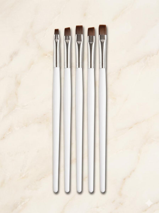 GV1025 5 PCS Nail Art Brush Set – Professional Nail Design Brushes Kit Color may Vary