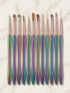 GV1026 10 PCS Nail Art Brush Set – Professional Nail Design Brushes Kit Color may Vary