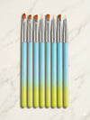 GV1027 8 PCS Nail Art Brush Set – Professional Nail Design Brushes Kit Color may Vary