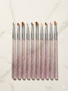 GV1032 10 PCS Nail Art Brush Set – Professional Nail Design Brushes Kit Color may Vary