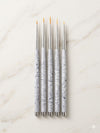 GV1037 5 PCS Nail Art Brush Set – Professional Nail Design Brushes Kit Color may Vary