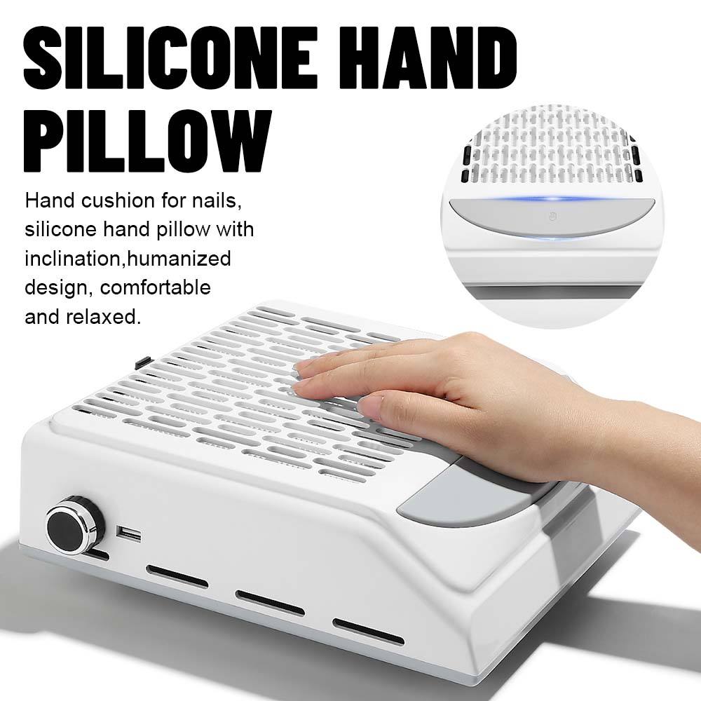 GV576 1Pcs Professional Nail Dust Collector – High-Power Vacuum Suction for Manicure & Pedicure Color may Vary