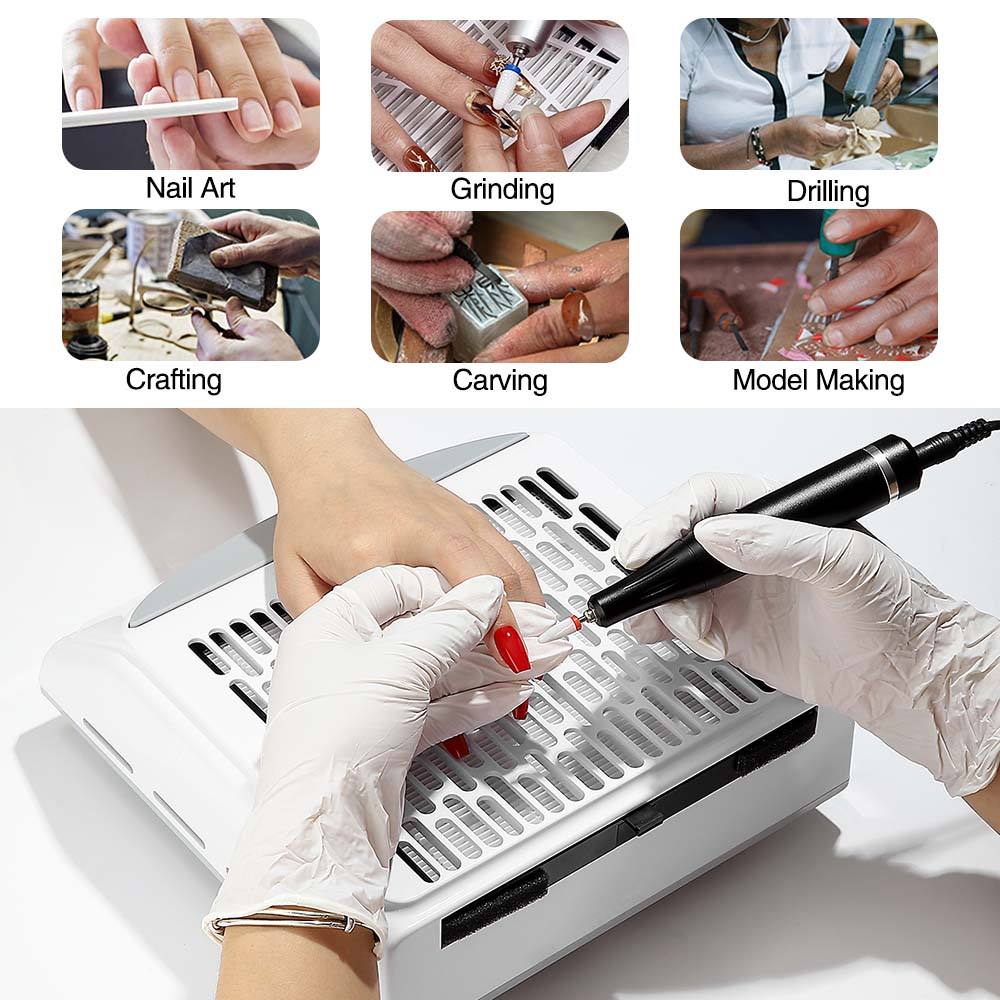 GV576 1Pcs Professional Nail Dust Collector – High-Power Vacuum Suction for Manicure & Pedicure Color may Vary