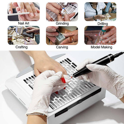 GV576 1Pcs Professional Nail Dust Collector – High-Power Vacuum Suction for Manicure & Pedicure Color may Vary