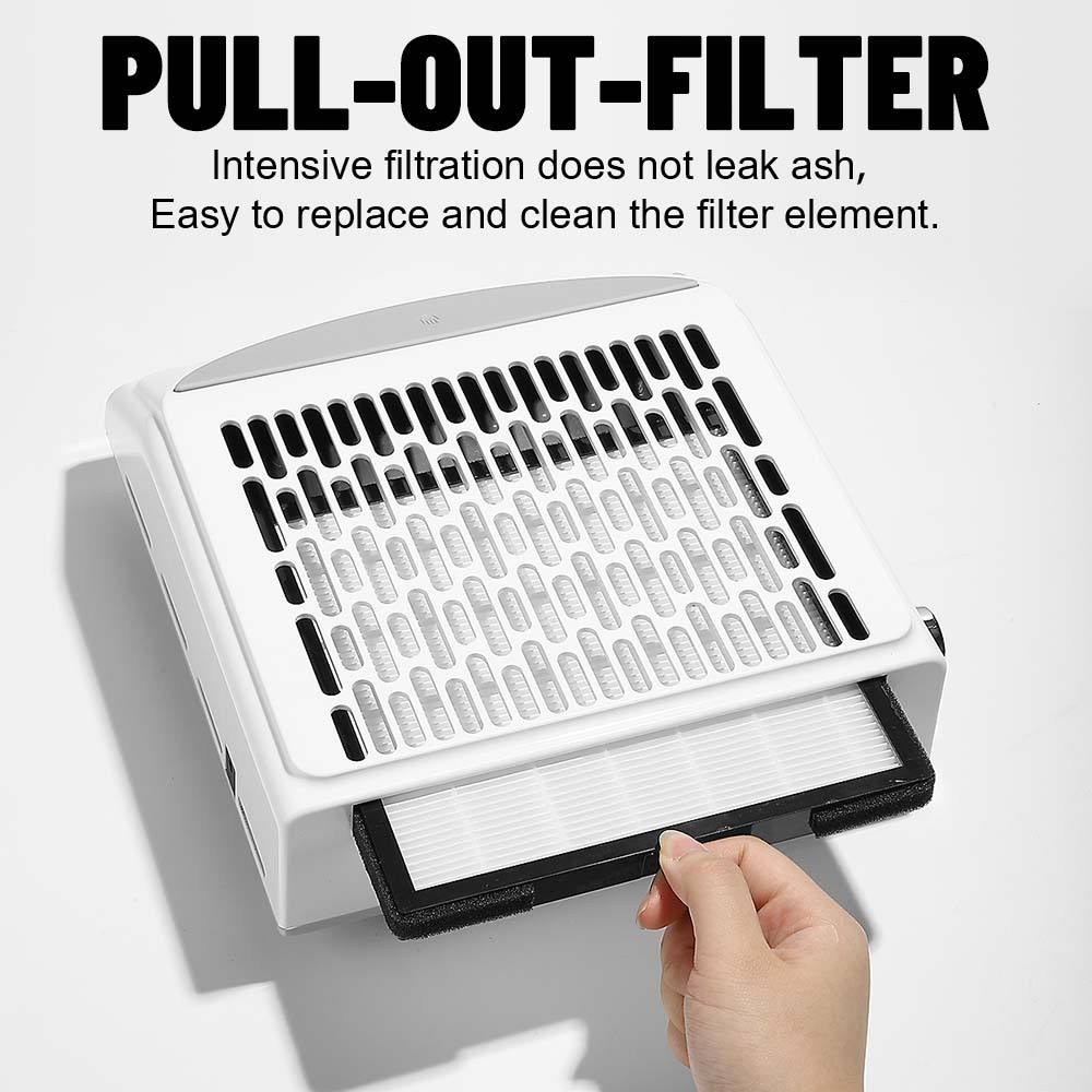 GV576 1Pcs Professional Nail Dust Collector – High-Power Vacuum Suction for Manicure & Pedicure Color may Vary