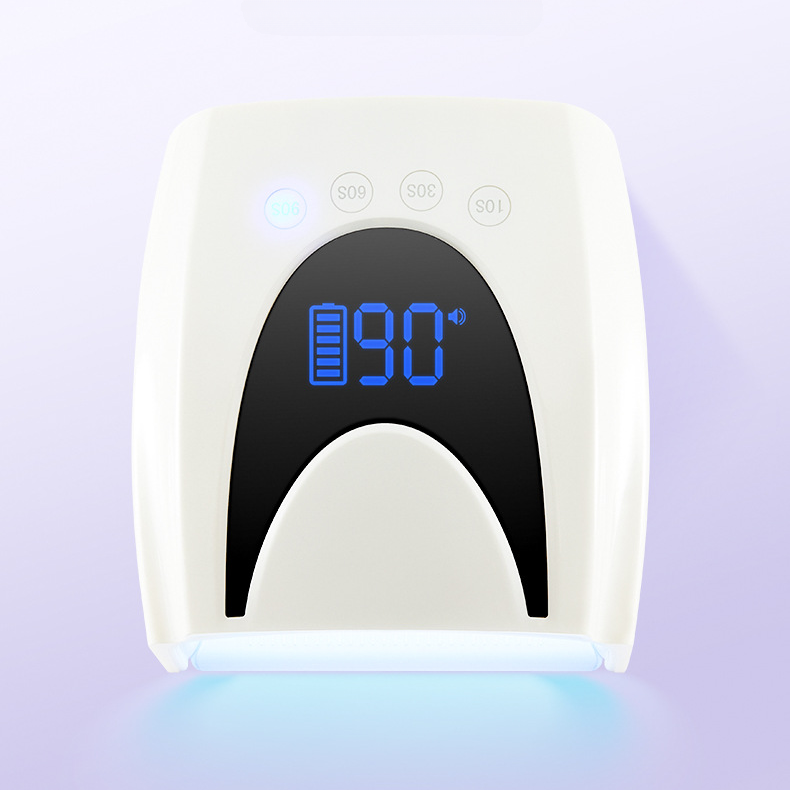 GV1124 Rechargeable UV LED Nail Lamp 72W – Cordless Portable Nail Dryer with 10S/30S/60S/90S Timer for Gel Polish & Nail Art