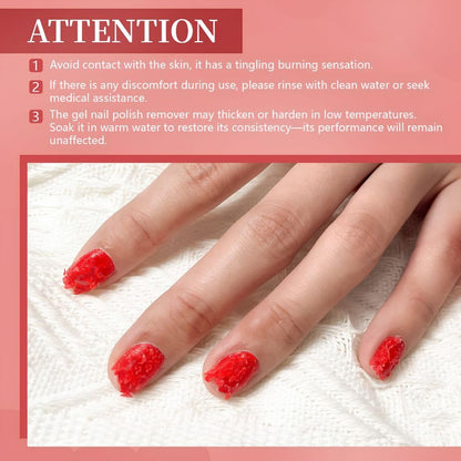 GV1121 THR3E STROKES Gel Nail Polish Remover 30ml, No Soaking or Wrapping Needed, Quick Gel Remover for Nails, Removes Polish in 3-5 Minutes