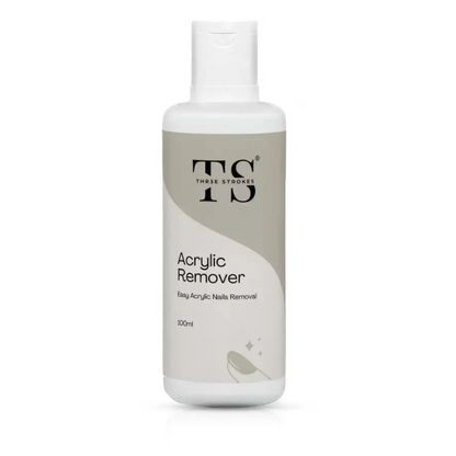 GV181 THR3E STROKES 100ml Acrylic Remover, Gel Nail Polish Remover for Nails Professional Removes Gel Nail Polish, Quick & Easy Polish Remover In few Minutes Don't Hurt Your Nails