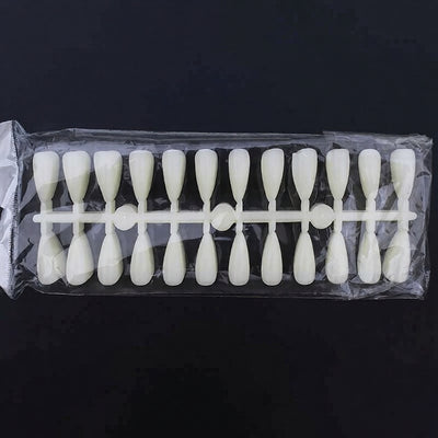 GV887 Water Drop Shape Nail Tip Display Tablets – Natural Color (Pack of 10 / 240 Tips)