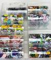GV921 10pcs Abstract Line Art Nail Foil Transfer Set – Modern Face & Floral Design Foils with Storage Box for Gel Nail Art