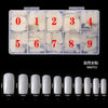 GV845 Premium 500PCS Full Cover Nail Tips – 10 Sizes (0–9) – Natural Acrylic & Gel Extension Tips