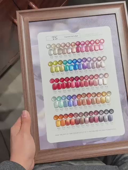 GV1024 THR3E STROKES Crystal Cat's Eye Gel Polish Master Collection (60 Colors, 15ml) – The Ultimate Premium Magnetic UV/LED Nail Art Palette