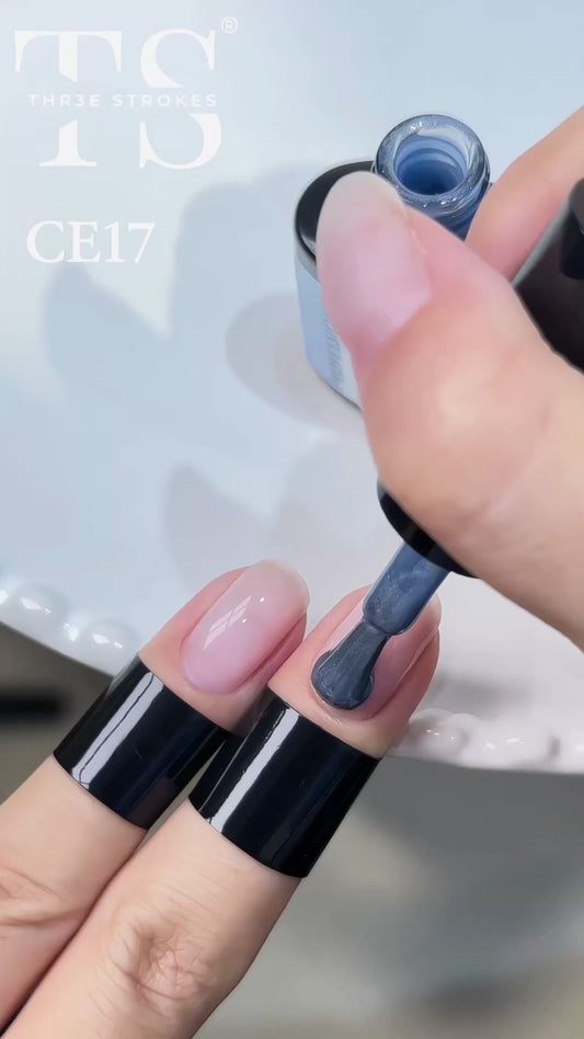 GV816 THR3E STROKES 9D Glitter Cat Eye Gel Magnetic Nail Polish Art Manicure DIY at Home Soak Off UV Gel 7.5ML (CE17, 7.5ML)