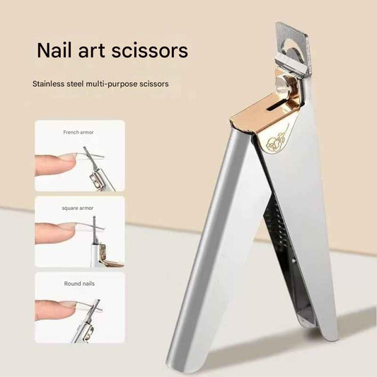 GV857 Stainless Steel U-Shaped Nail Cutter – Precision Nail Edge Trimmer for Professional & Home Use