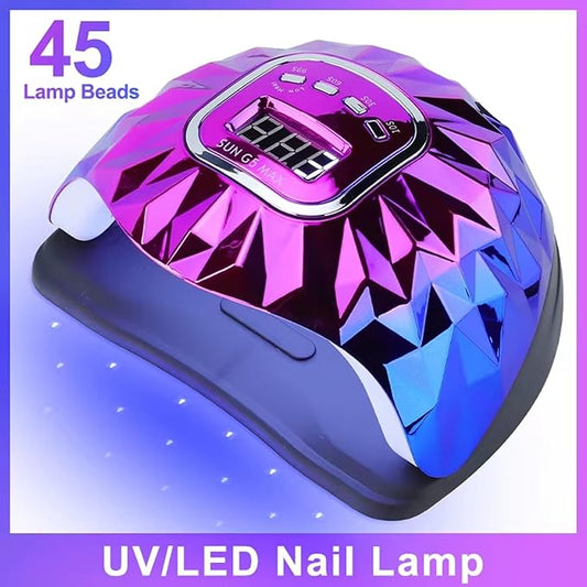 GV666 Colorful SUN G5 Mini UV LED Nail Lamp – Portable Gel Nail Dryer with Auto Sensor & 4 Timers