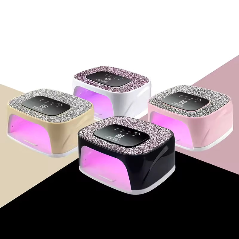 GV675 168W SUN S20 Professional UV LED Nail Lamp with LED Display & 36 LEDs – Fast Curing Nail Dryer for All Gel Polishes Color May Vary