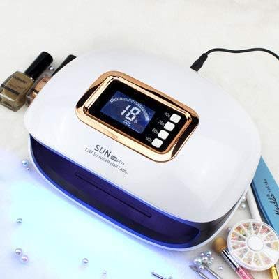 GV667 SUN H4 Plus UV LED Nail Lamp – 72W Professional Gel Nail Dryer with Auto Sensor