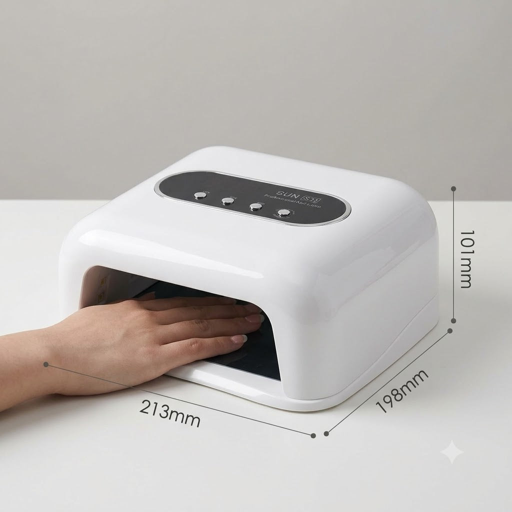 GV1169 SUN S31 Professional 288W UV/LED Gel Nail Curing Lamp – Fast Curing Nail Polish Dryer with Smart Timer
