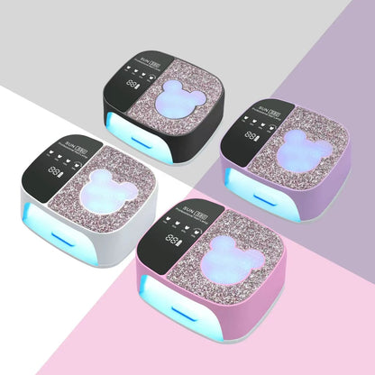 GV676 SUN S80 Cartoon Diamond UV LED Nail Lamp – 36 LEDs, 2-in-1 Electric Fast-Drying Gel Polish Dryer Color May Vary