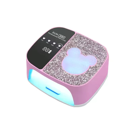 GV676 SUN S80 Cartoon Diamond UV LED Nail Lamp – 36 LEDs, 2-in-1 Electric Fast-Drying Gel Polish Dryer Color May Vary