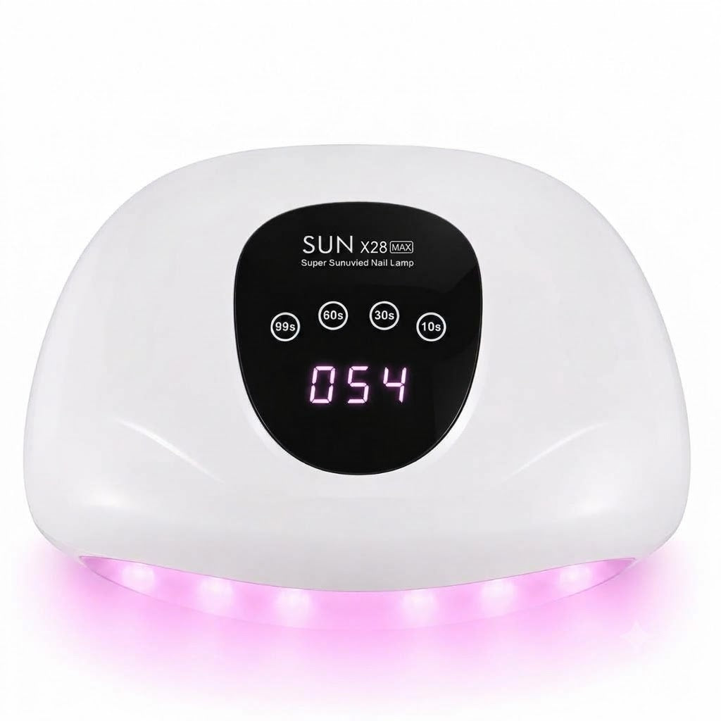 GV1168 SUN X28 MAX 2-in-1 UV/LED Nail Lamp – 72 LEDs Fast Curing Nail Dryer with Digital Timer Display