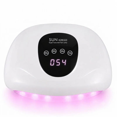 GV1168 SUN X28 MAX 2-in-1 UV/LED Nail Lamp – 72 LEDs Fast Curing Nail Dryer with Digital Timer Display