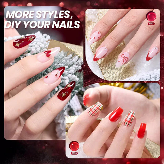 GV950 Vayve Scarlette Gel Polish Set – Solid and Glitter 6 Red Shades