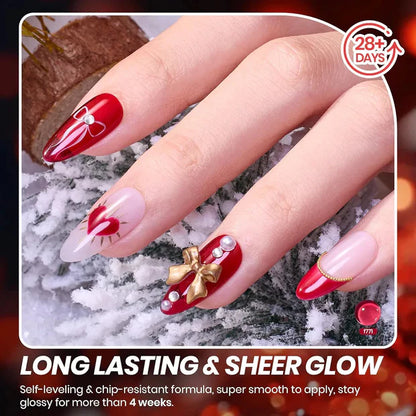 GV950 Vayve Scarlette Gel Polish Set – Solid and Glitter 6 Red Shades