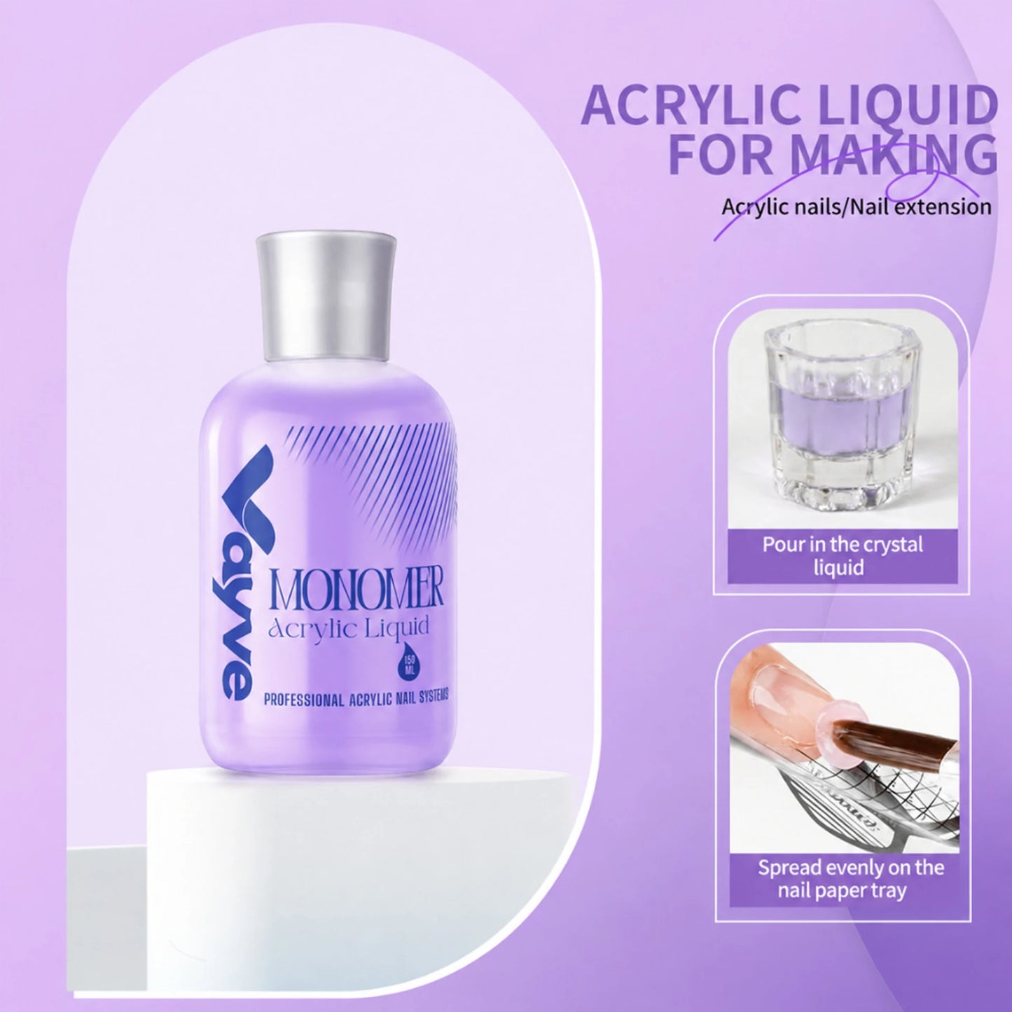 GV1153 Vayve  Acrylic Liquid Monomer EMA for Nail Extension & Acrylic Nails