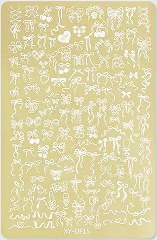 GV732 Floral Nail Stamping Plates – Nail Art Stamp Templates for Creative Manicure Designs (Stamper Free) Pattern may vary